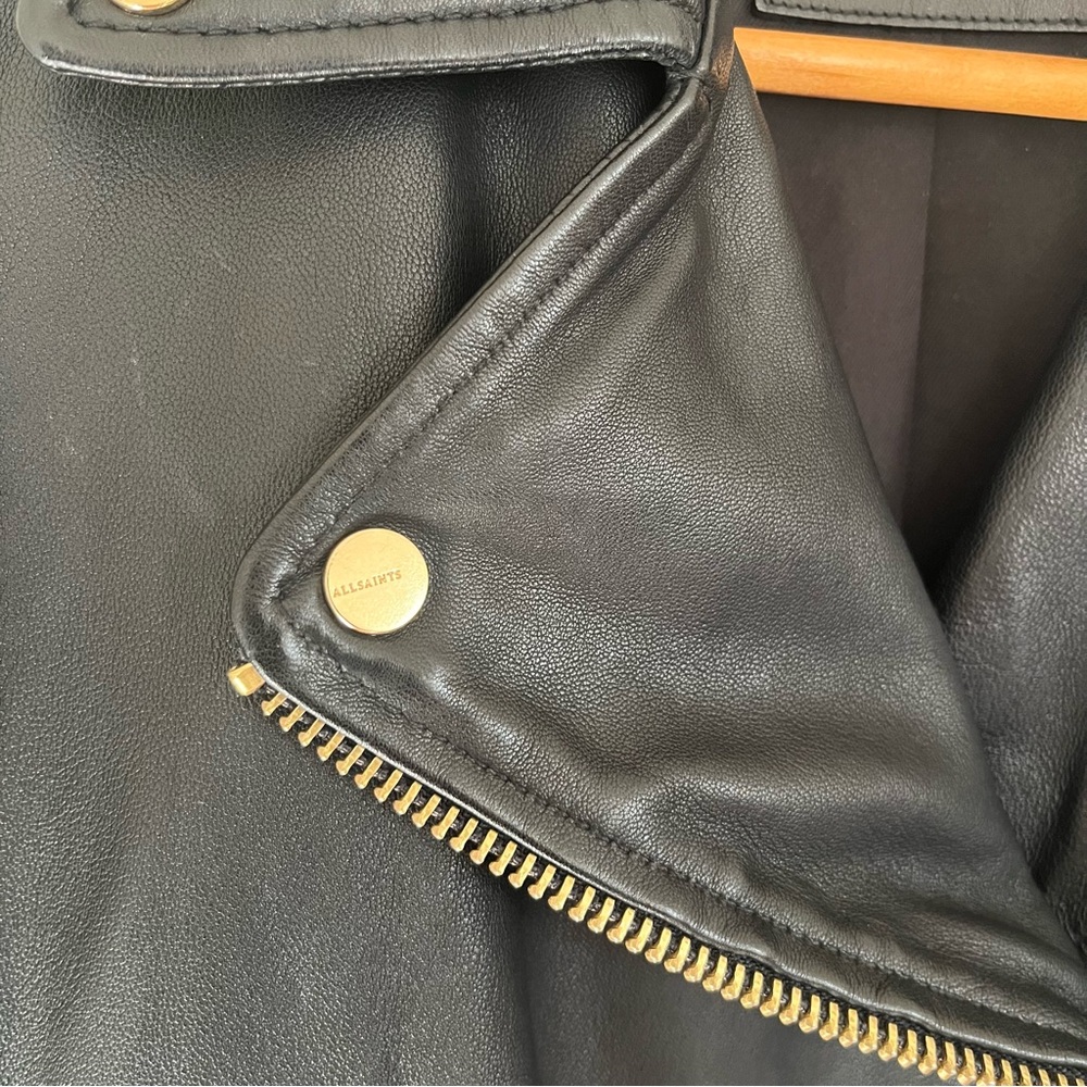 AllSaints BALFERN LEATHER BIKER JACKET - Picture 12 of 16